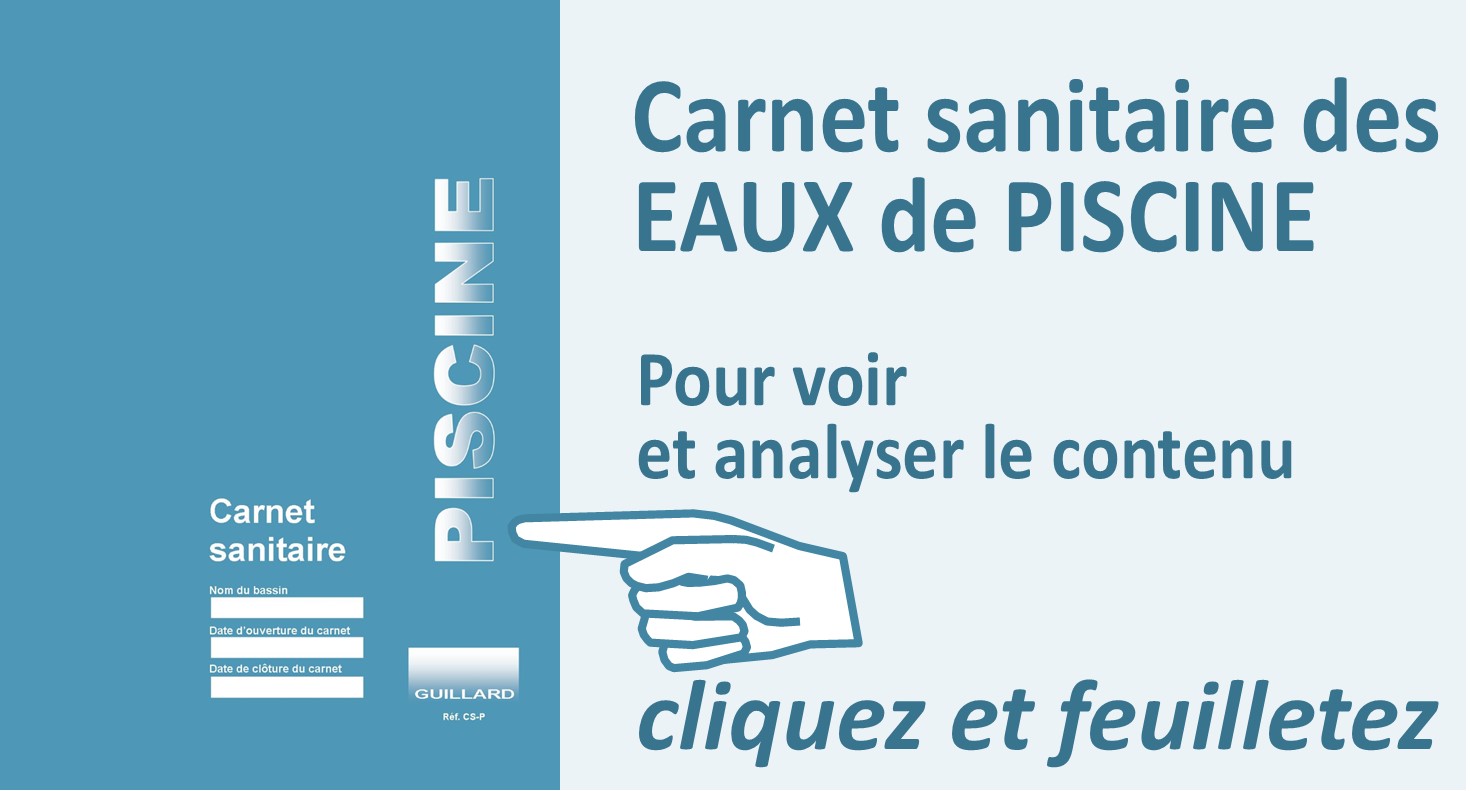Carnet sanitaire des eaux de PISCINE - CS.P- Edition GUILLARD